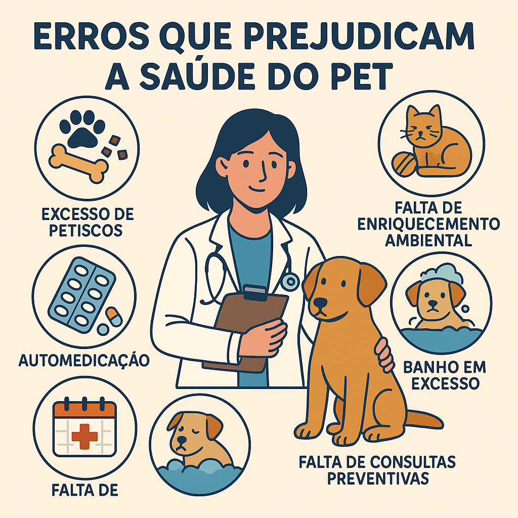 10 Erros Comuns que Podem Prejudicar a Saúde do Seu Pet (e como evitar)